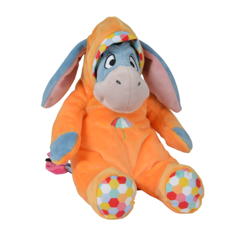  bourriquet peluche orange bleu parapluie 